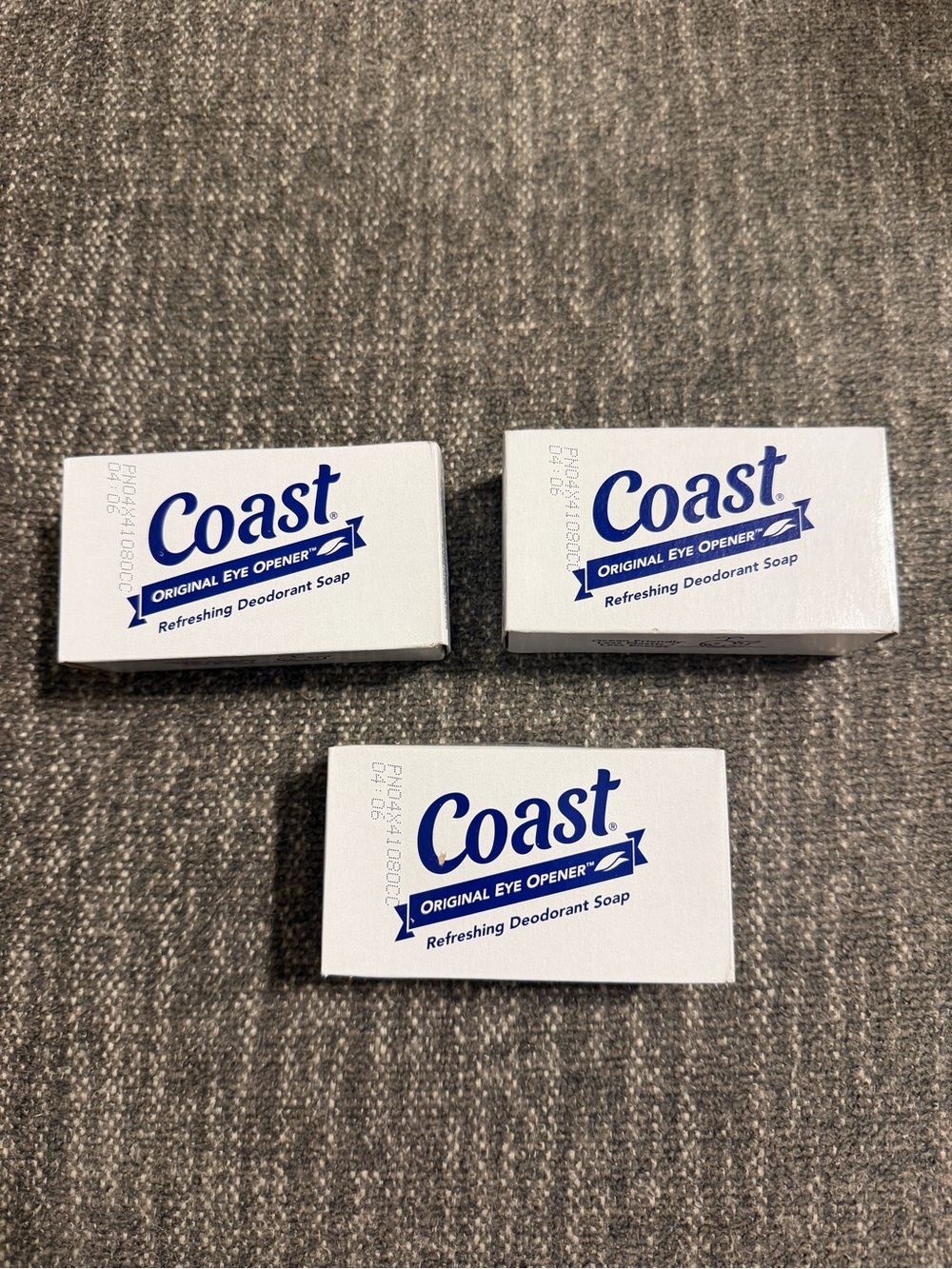 Vintage Coast Bath Bar Deodorant Soap Made in USA Lot Of 3 - Sealed